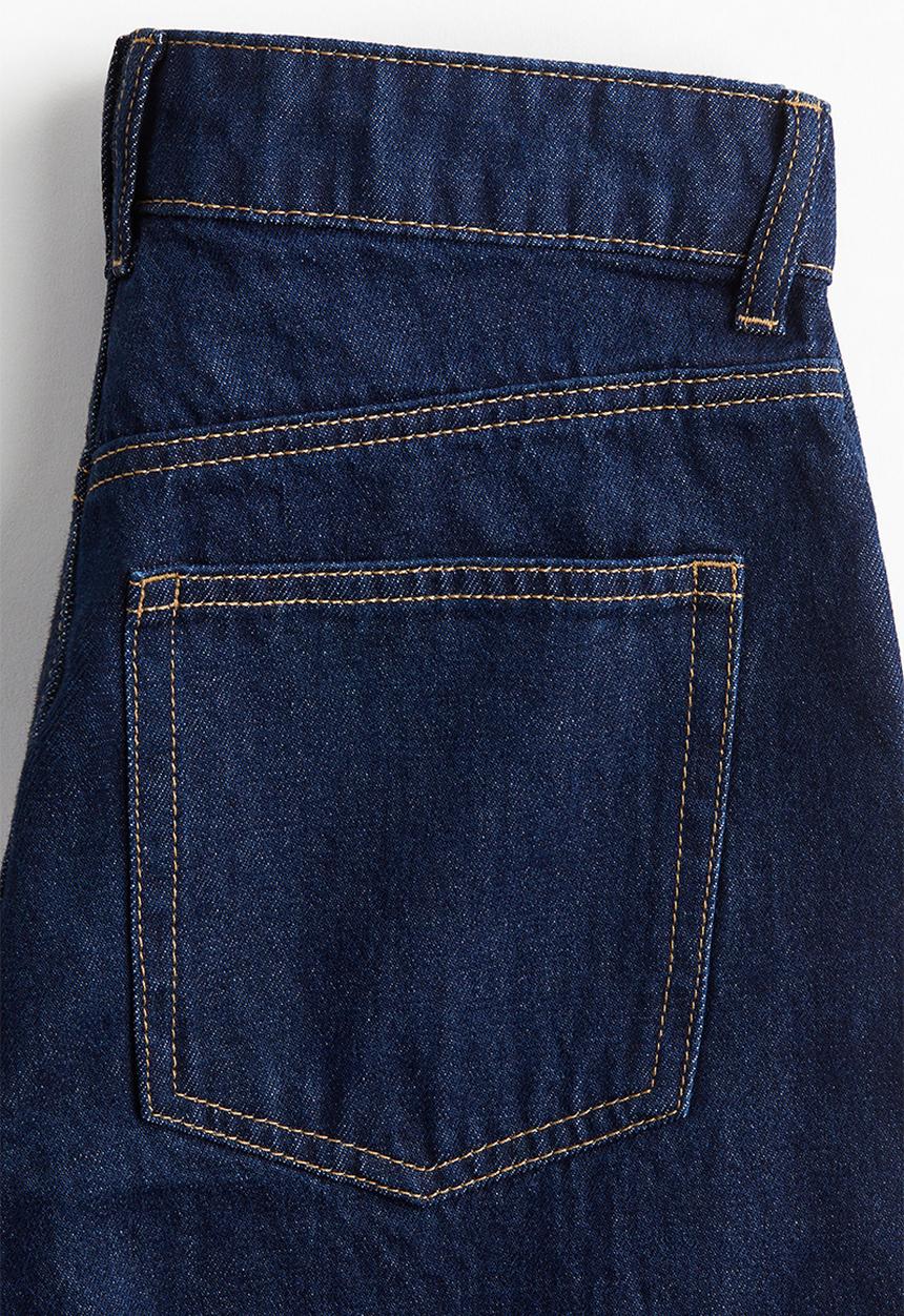 H&M - Wide high jeans - dark denim blue