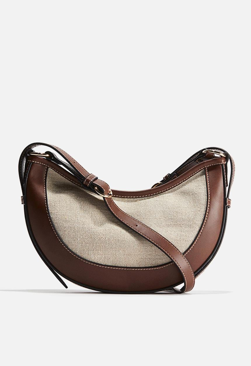 H&M - Shoulder bag - light beige & brown