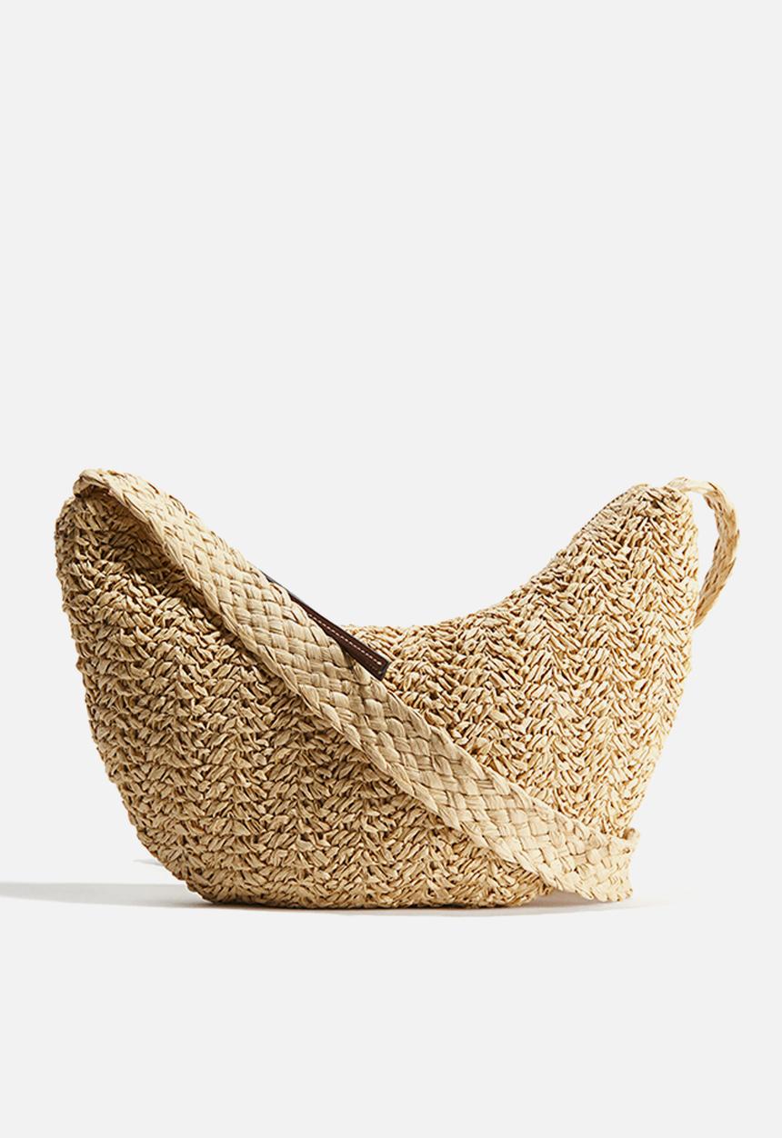 H&M - Straw crossbody bag - beige