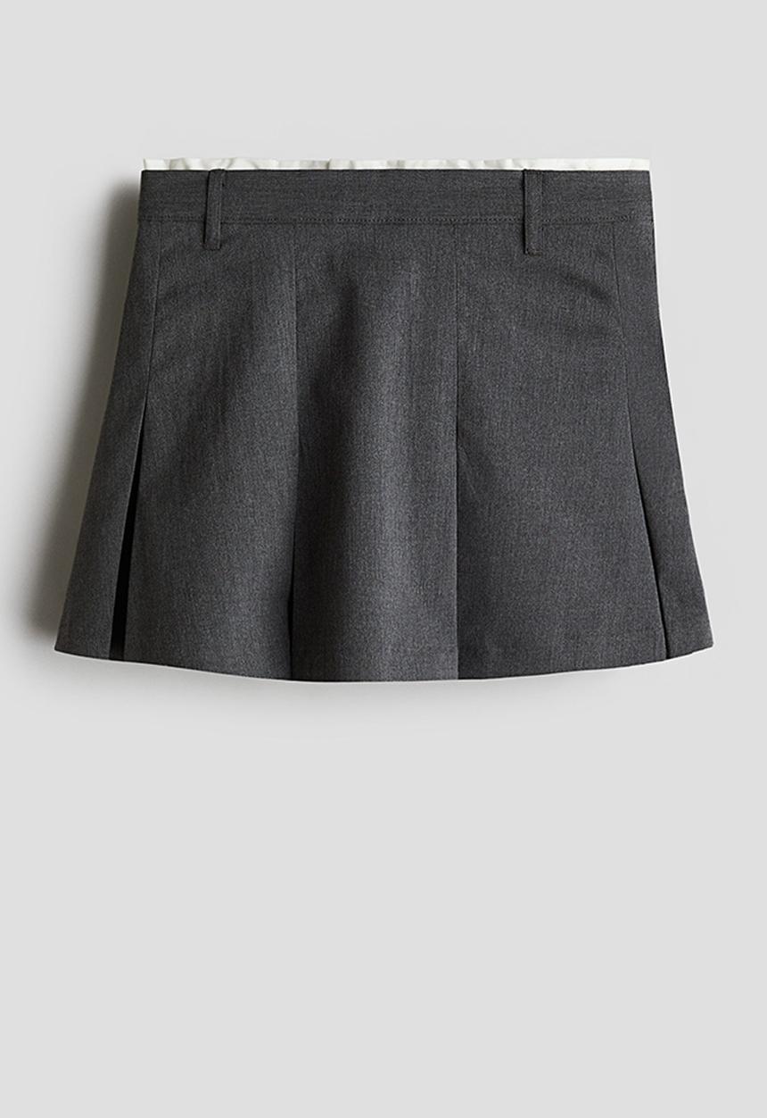 H&M - Pleated skirt - dark grey