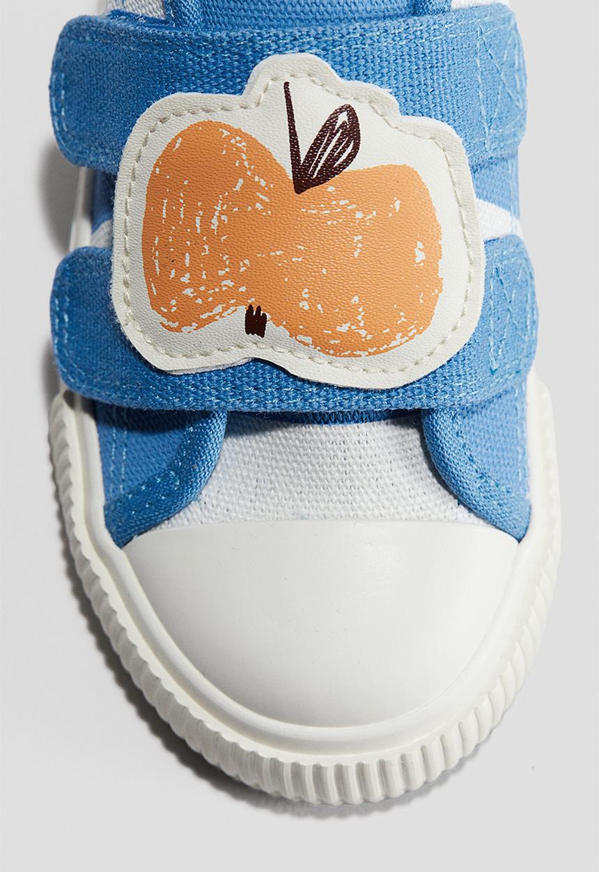 H&M - Cotton canvas trainers - blue it's a good day