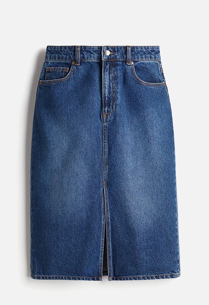 H&M - Denim skirt - dark denim blue