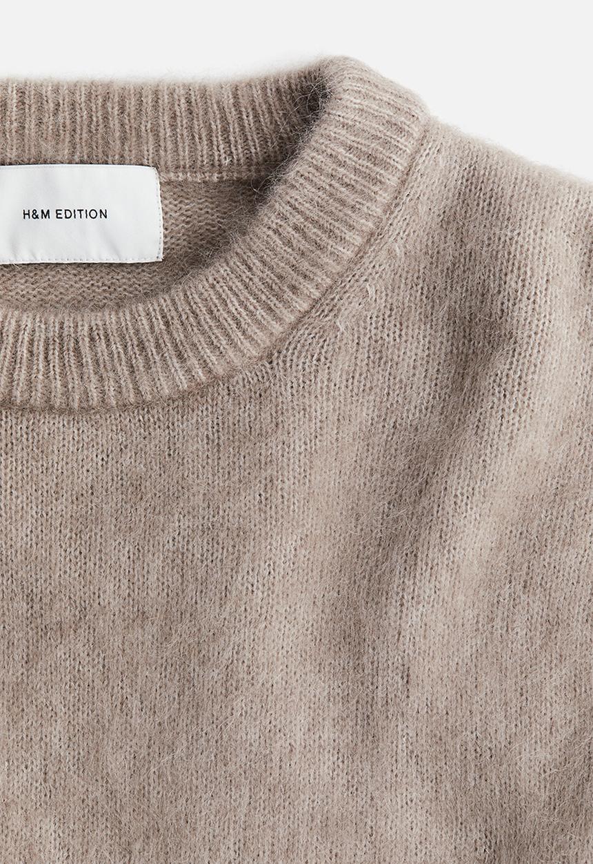 H&M - Oversized mohair-blend jumper - beige
