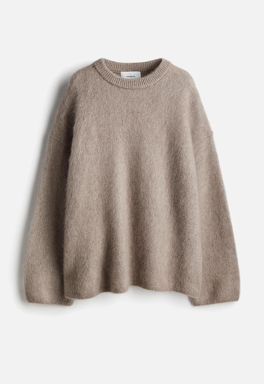 H&M - Oversized mohair-blend jumper - beige