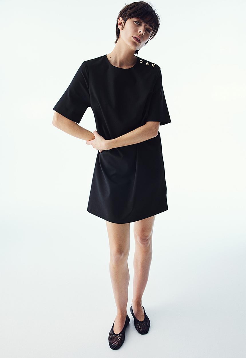 H&M - A-line dress - black