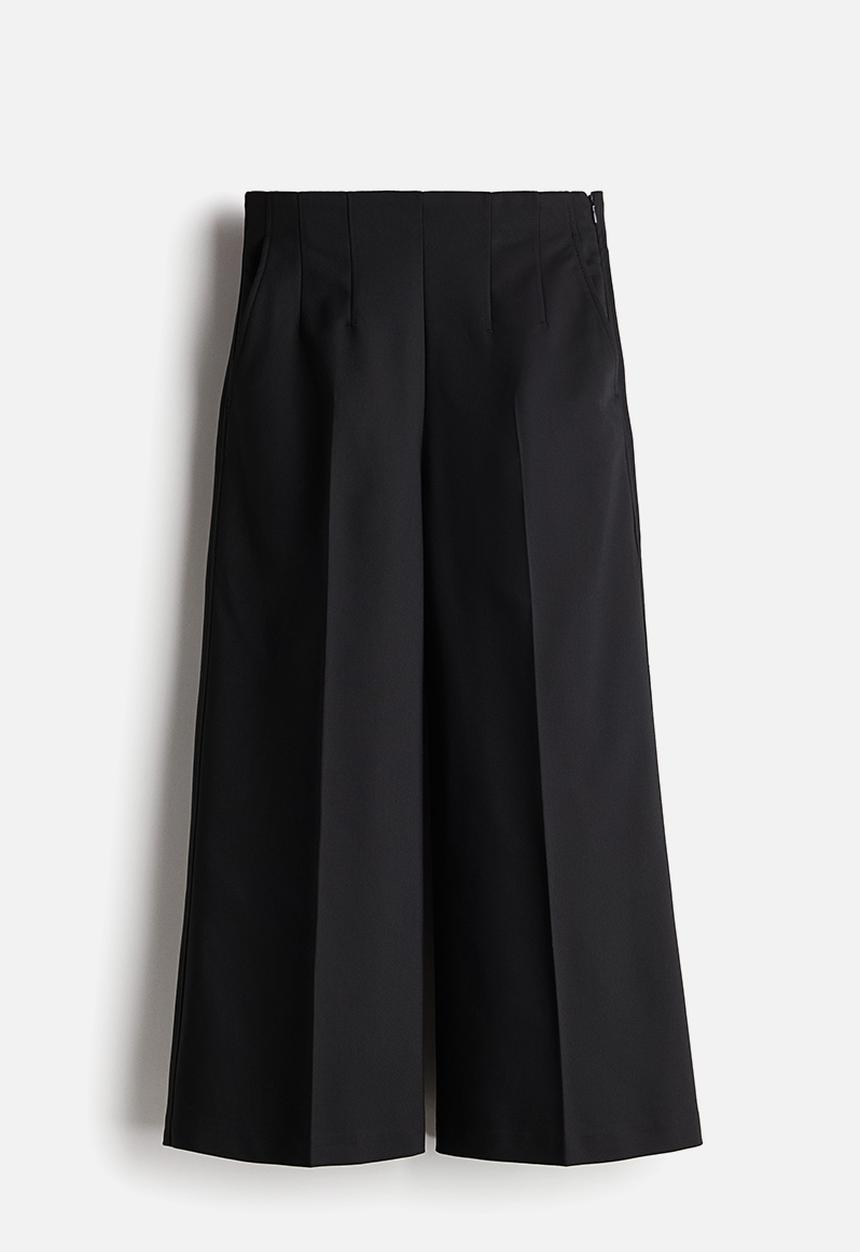 H&M - Dart-waist culottes - black