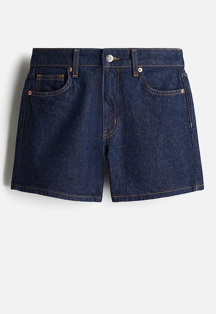 H&M - Denim shorts - dark denim blue
