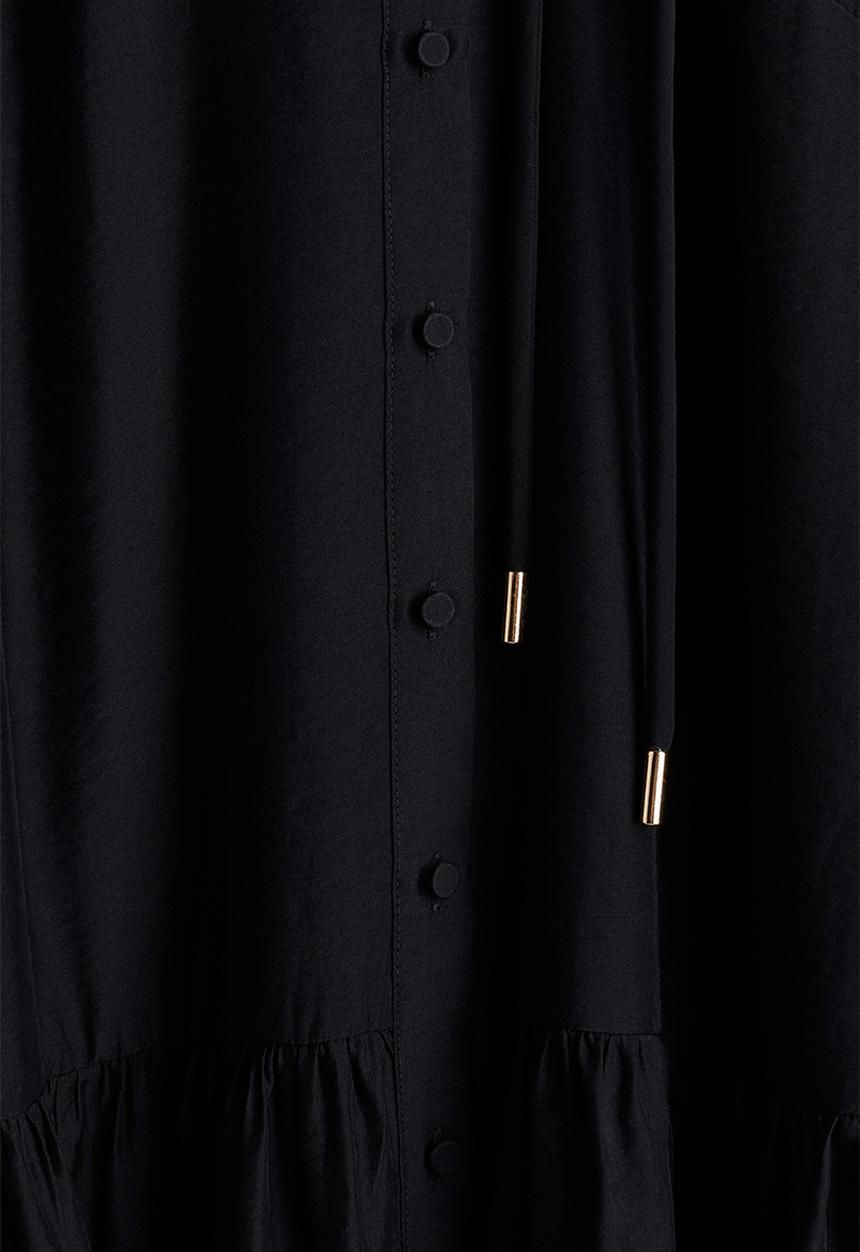 H&M - Tie-belt dress - black