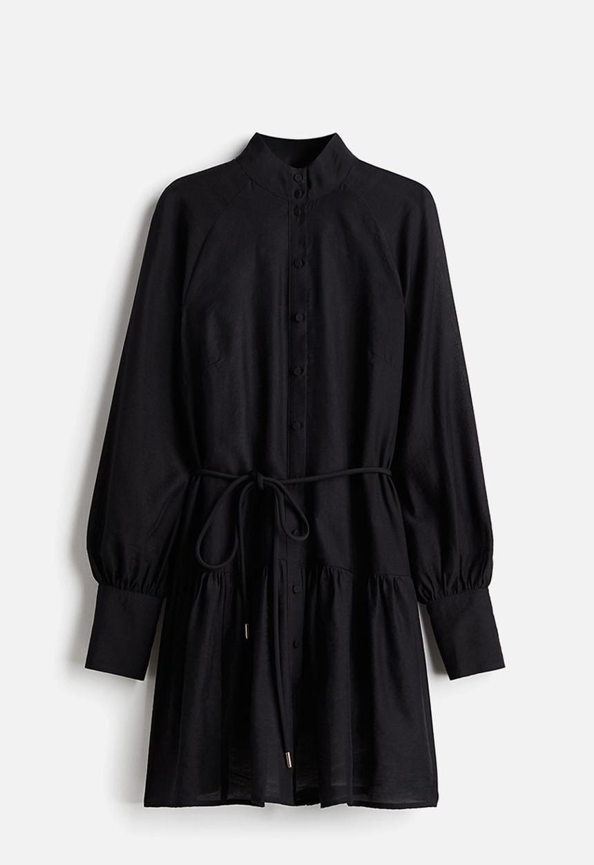 H&M - Tie-belt dress - black