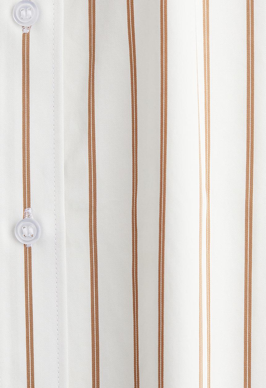 H&M - Poplin shirt - white/striped 