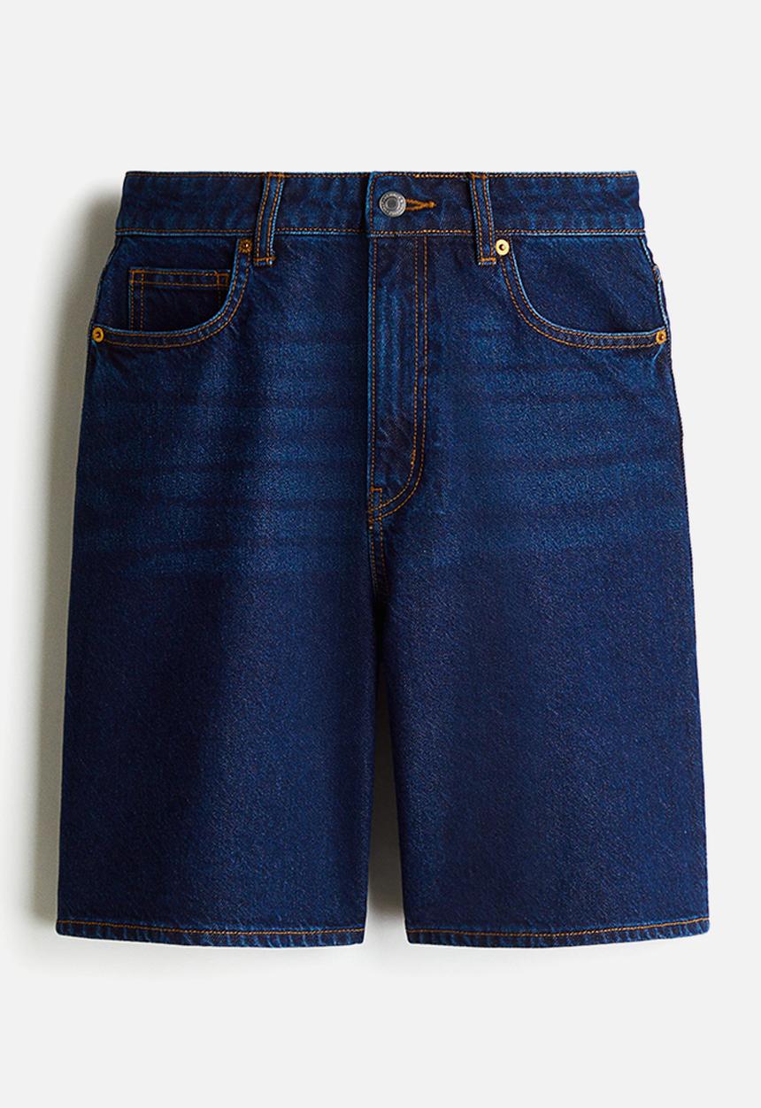 H&M - Denim bermuda shorts - dark denim blue