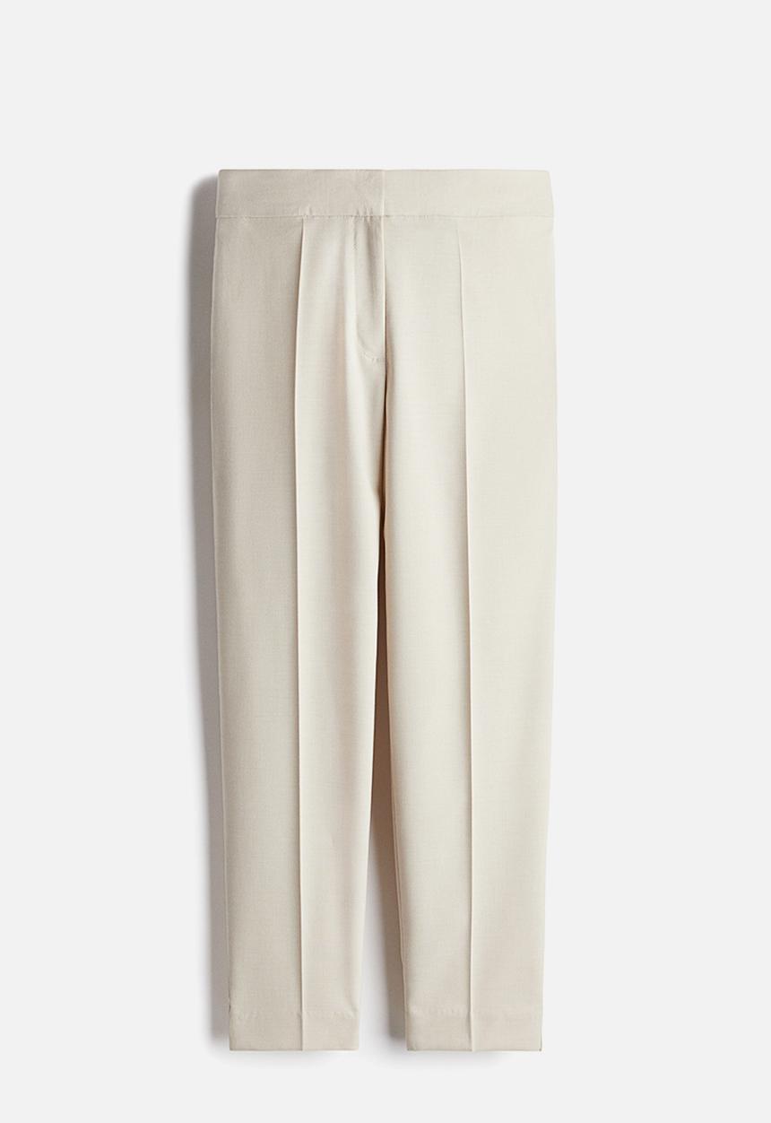 H&M - Ankle-length cigarette trousers - light beige