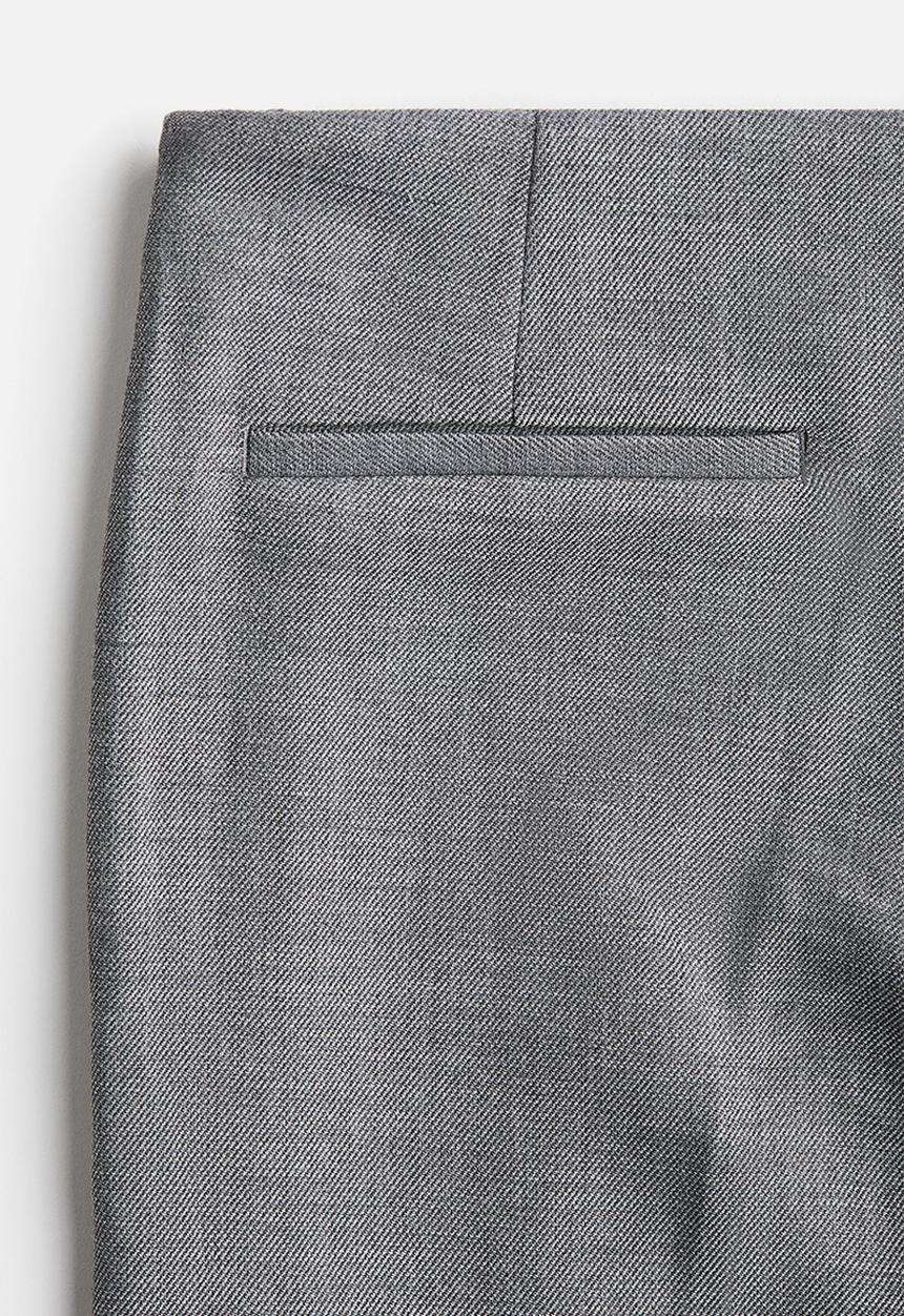 H&M - Flared crease-leg trousers - grey