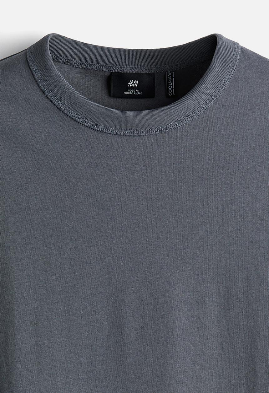 H&M - Coolmax® loose fit t-shirt - dark grey