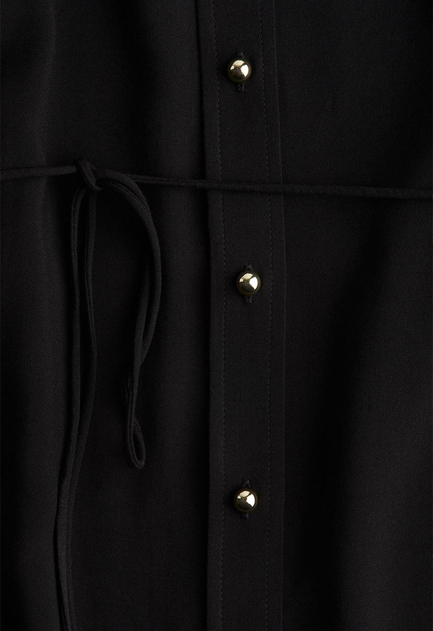 H&M - Tie-belt dress - black