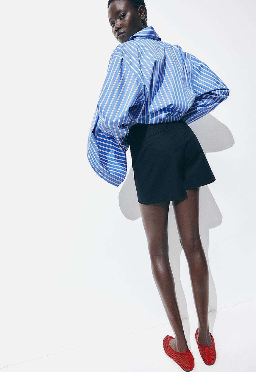 H&M - Twill skort - navy blue 