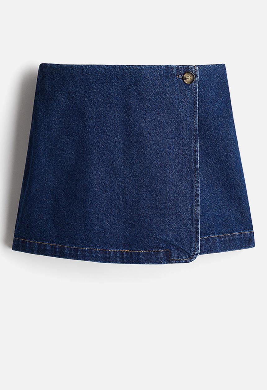H&M - Twill skort - denim blue