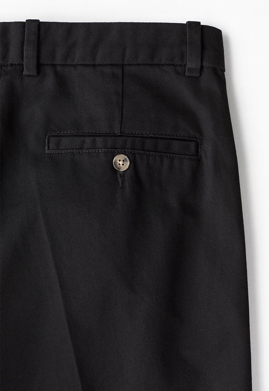 H&M - Regular fit crease-leg chinos - black