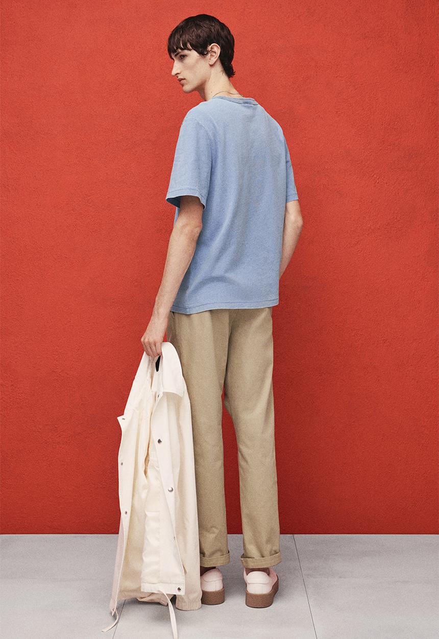 H&M - Regular fit crease-leg chinos - beige