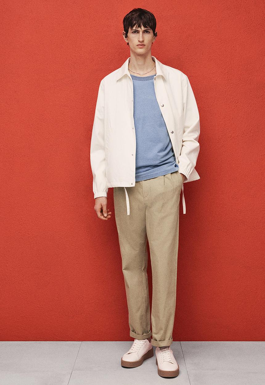 H&M - Regular fit crease-leg chinos - beige