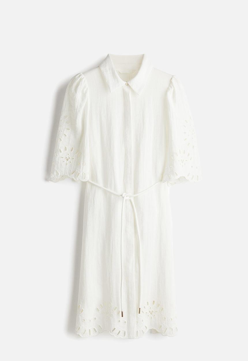 H&M - Broderie anglaise dress - white