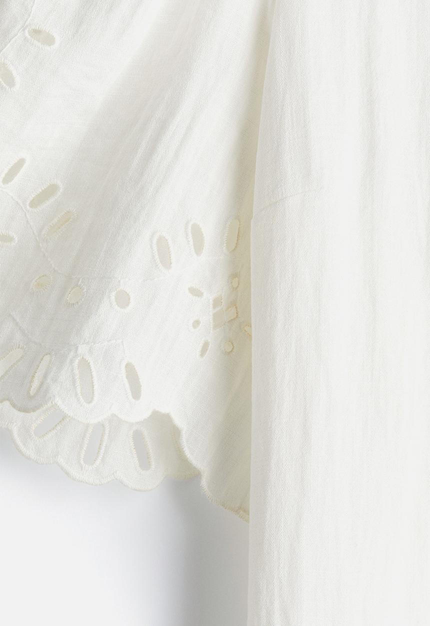 H&M - Broderie anglaise dress - white