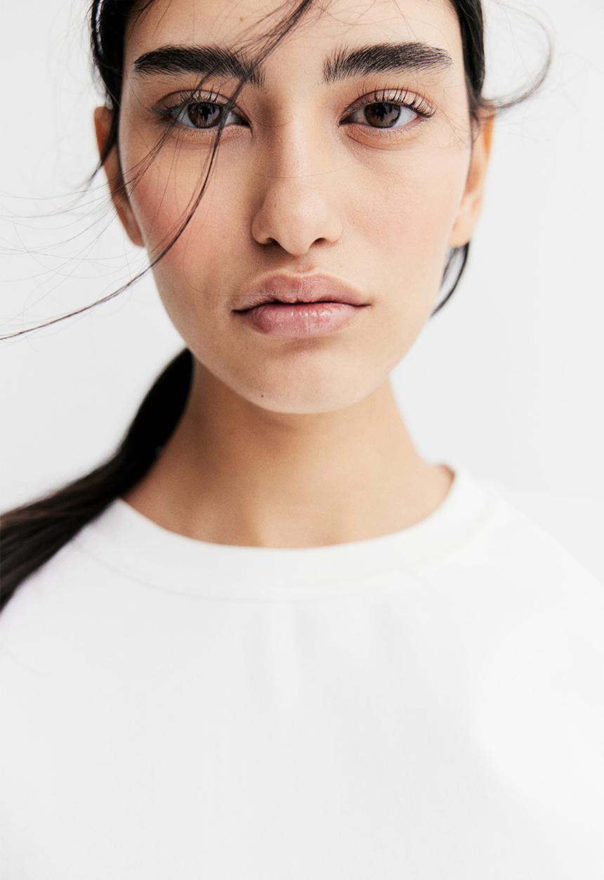 H&M - Waisted t-shirt - white