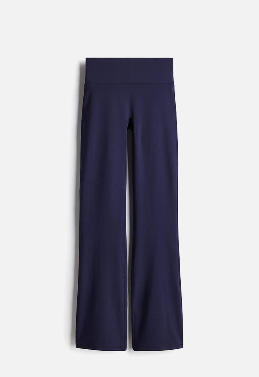H&M - Flared sports leggings with softmove™ - navy blue