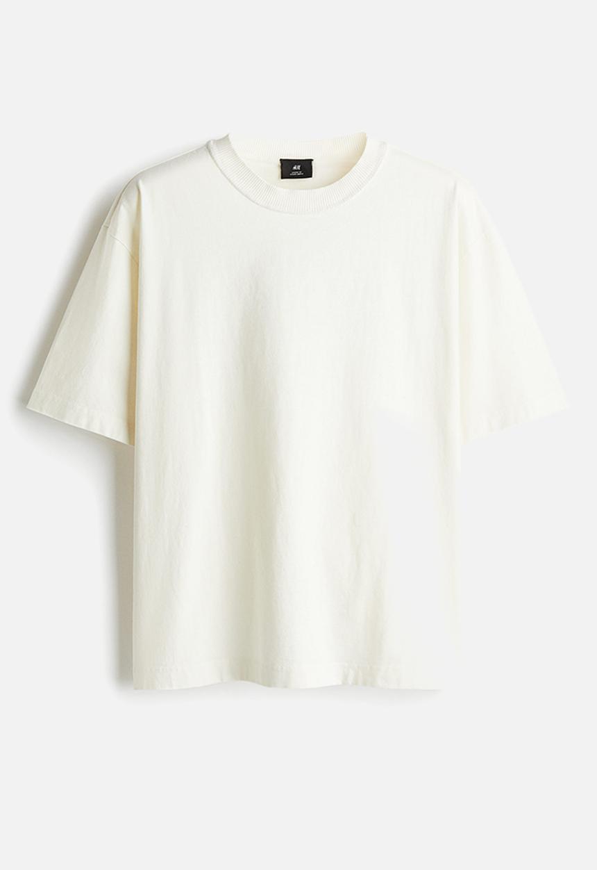 H&M - Loose fit printed t-shirt - white eagle