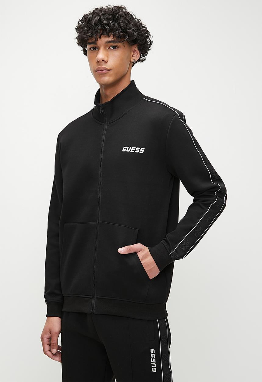 GUESS - Mickey Full Zip Sweatshirt - Jet Black A996