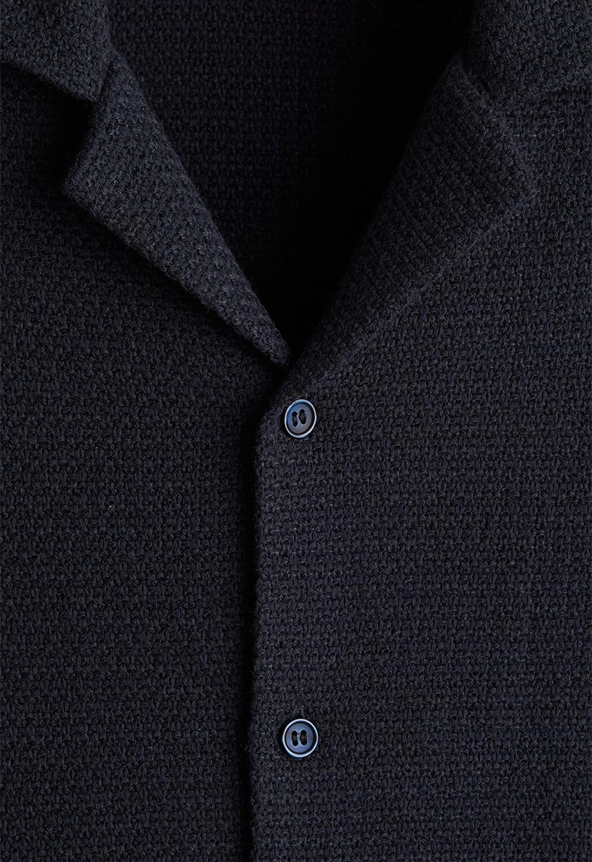H&M - Regular fit resort shirt - navy blue
