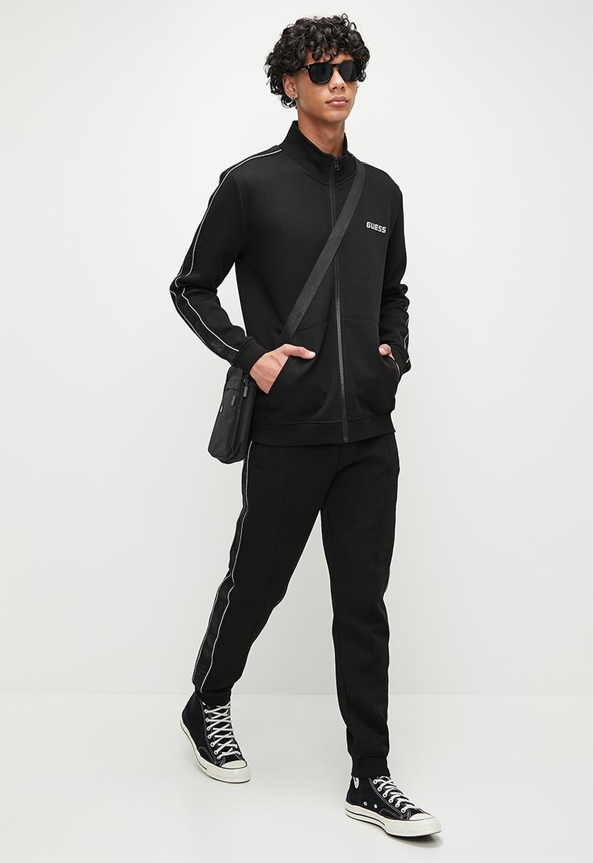 GUESS - Mickey Full Zip Sweatshirt - Jet Black A996