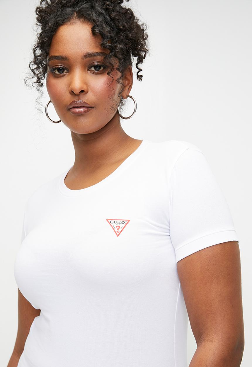 GUESS - Ss Cn Mini Triangle Tee - Pure White