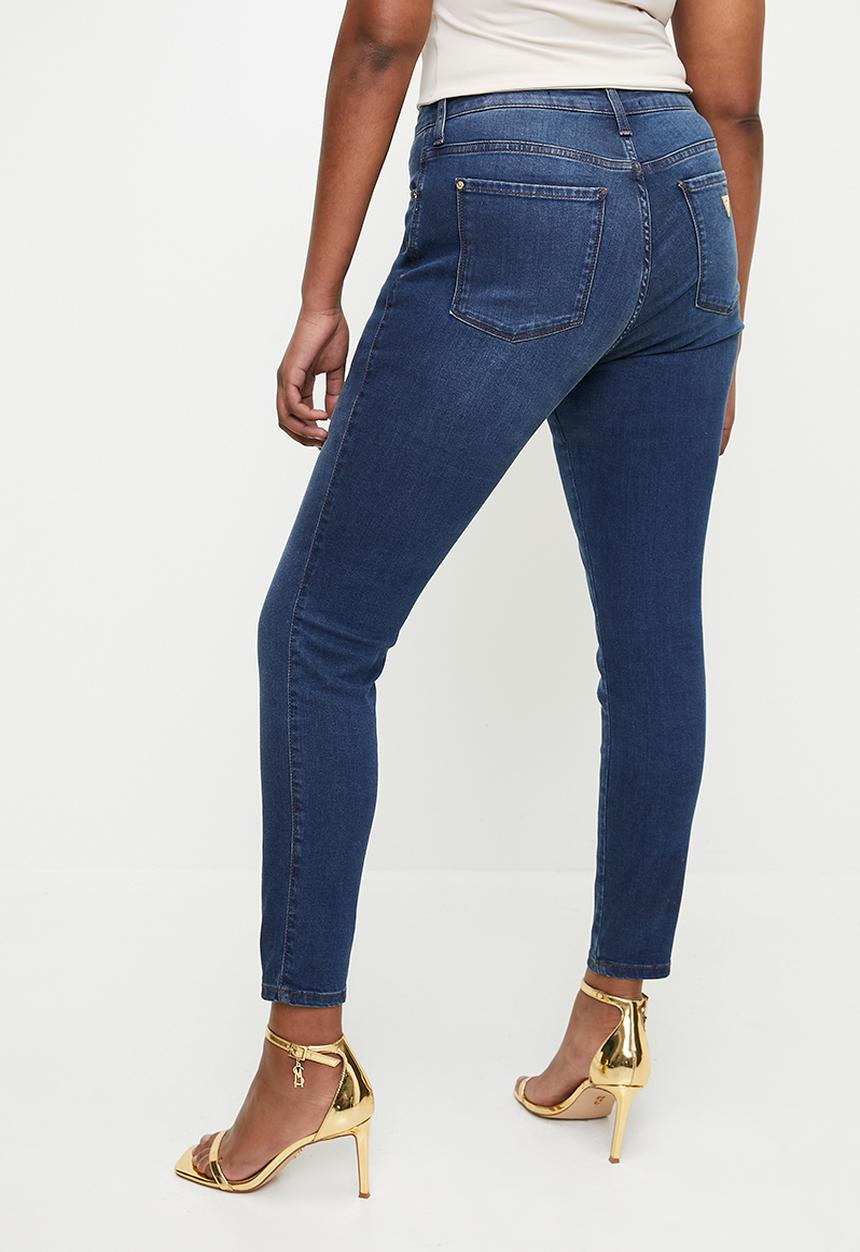 GUESS - Sa Curve Mid Rise - Dark Wash