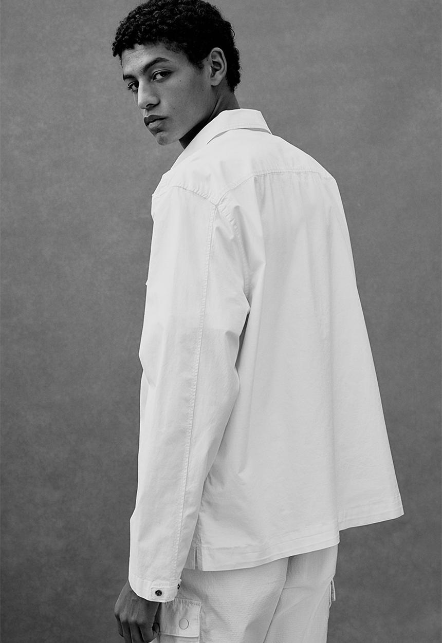 H&M - Regular fit utility overshirt - cream
