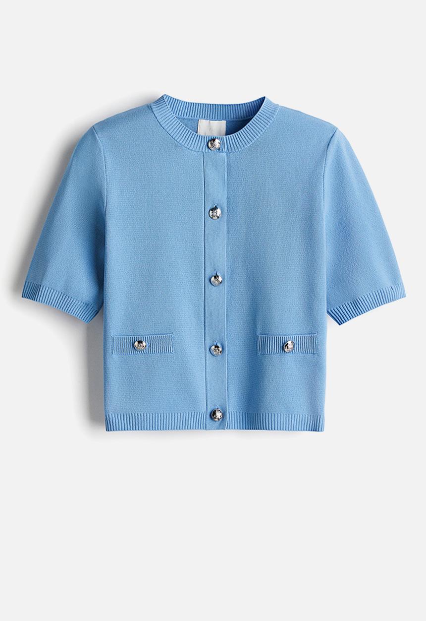H&M - Fine-knit cardigan - blue