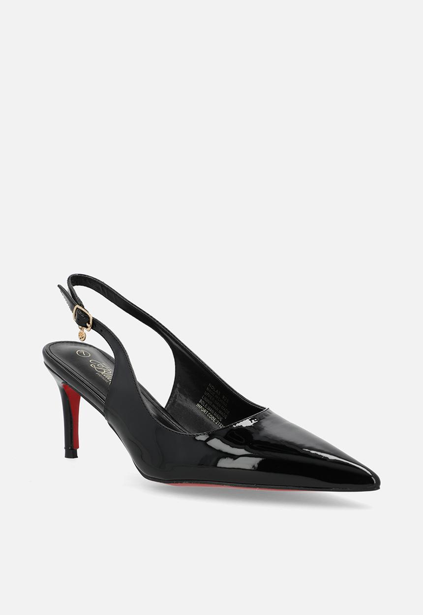Miss Black - Nola 3 slingback low heel - black