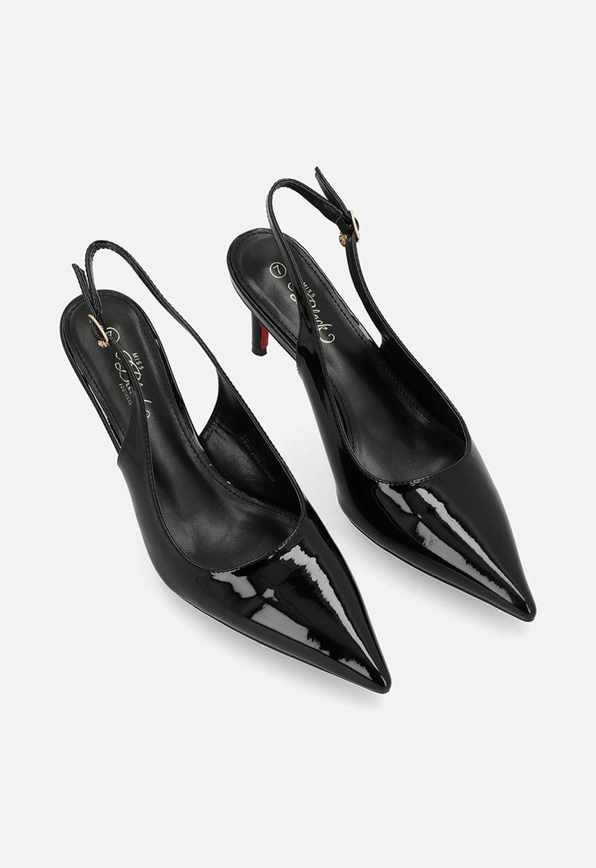 Miss Black - Nola 3 slingback low heel - black