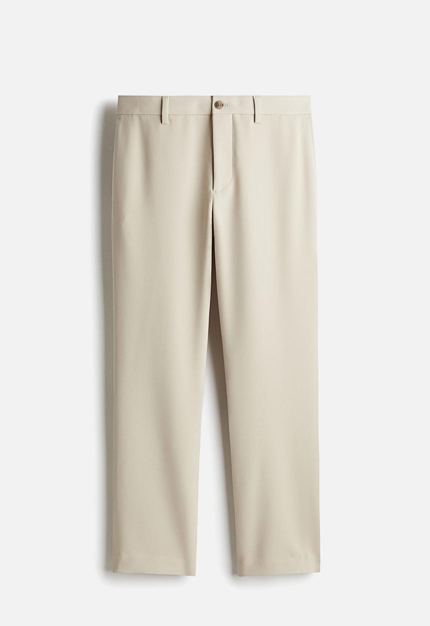 H&M - Slim fit cropped trousers - light beige