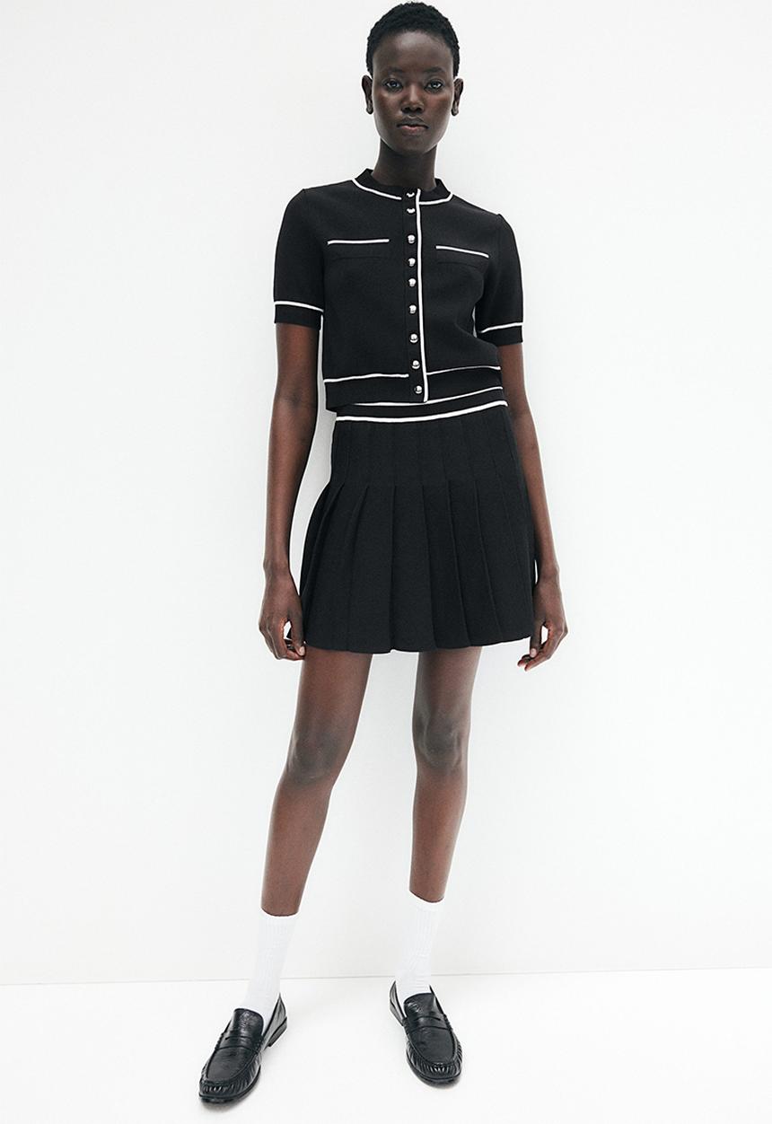 H&M - Pleated skirt - black