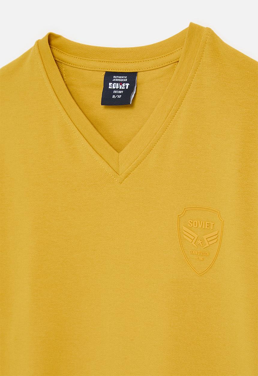 SOVIET - Boys plain fashion T-shirt - new mustard