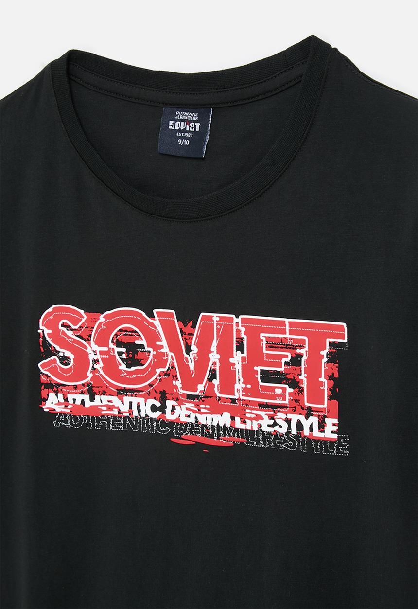 SOVIET - Boys fashion T-shirt - black