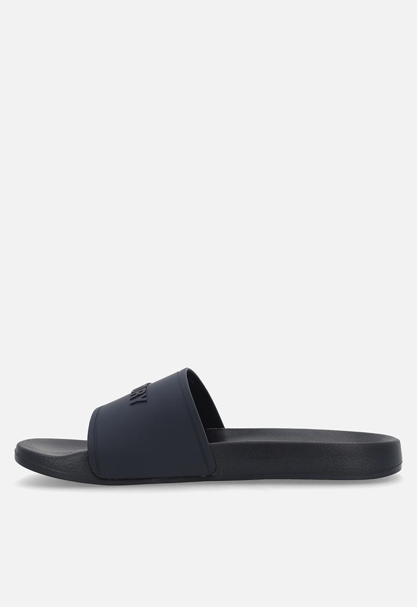 Superdry. - Logo pool slide - Eclipse Navy