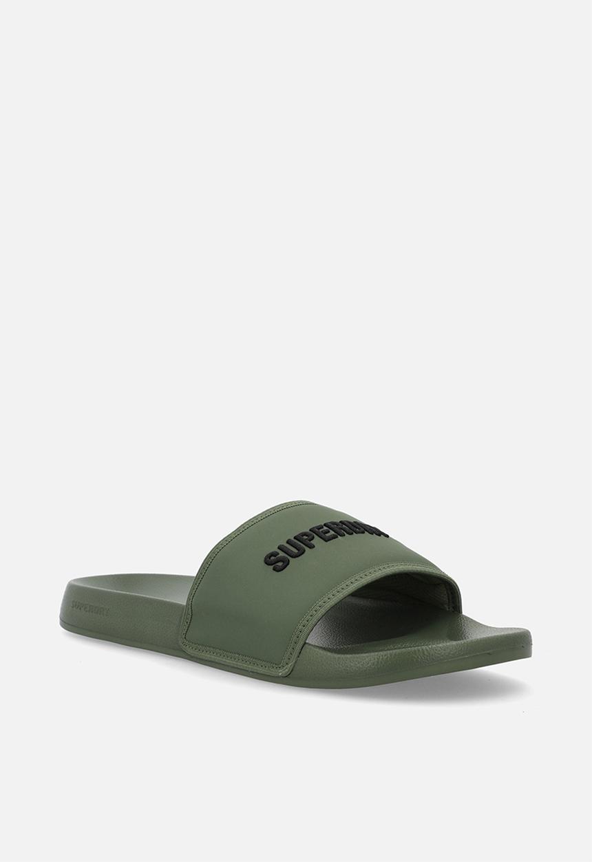 Superdry. - TARP CORE SLIDE - Olive Khaki