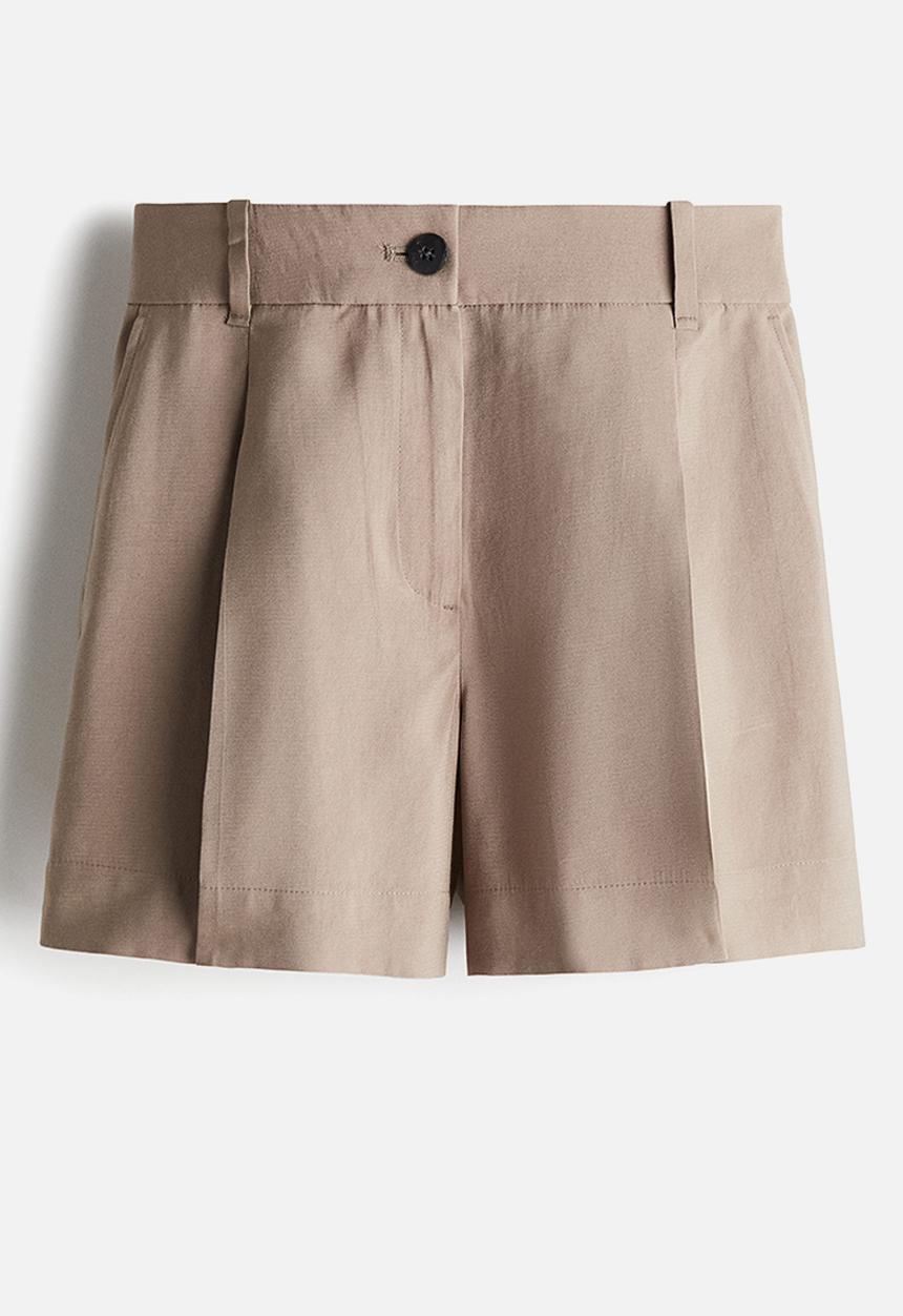 H&M - Tailored shorts - dark beige