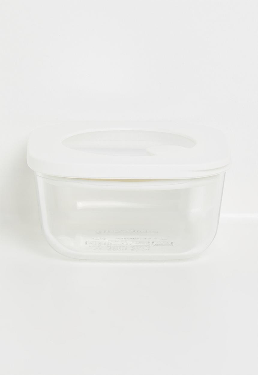 Guzzini - Guzzini Leak Proof Glass Container 410ml - white & clear