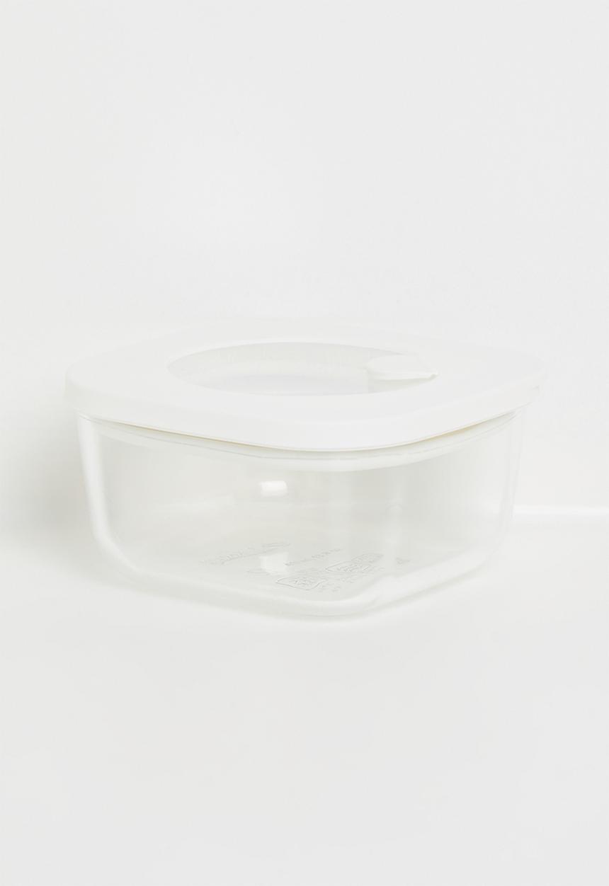 Guzzini - Guzzini Leak Proof Glass Container 410ml - white & clear