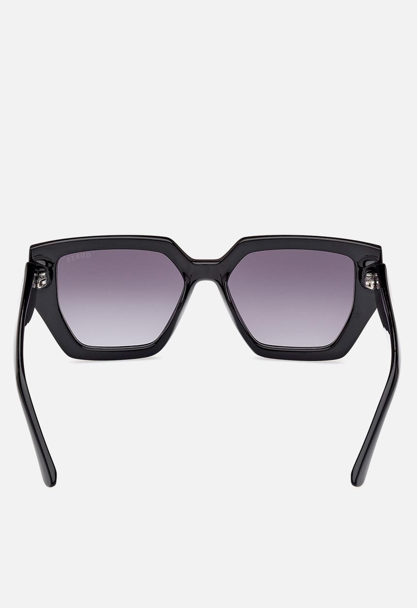GUESS - Geometric Shape Sunglasses 53mm - Shiny Black