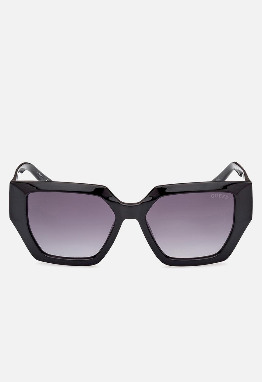 GUESS - Geometric Shape Sunglasses 53mm - Shiny Black