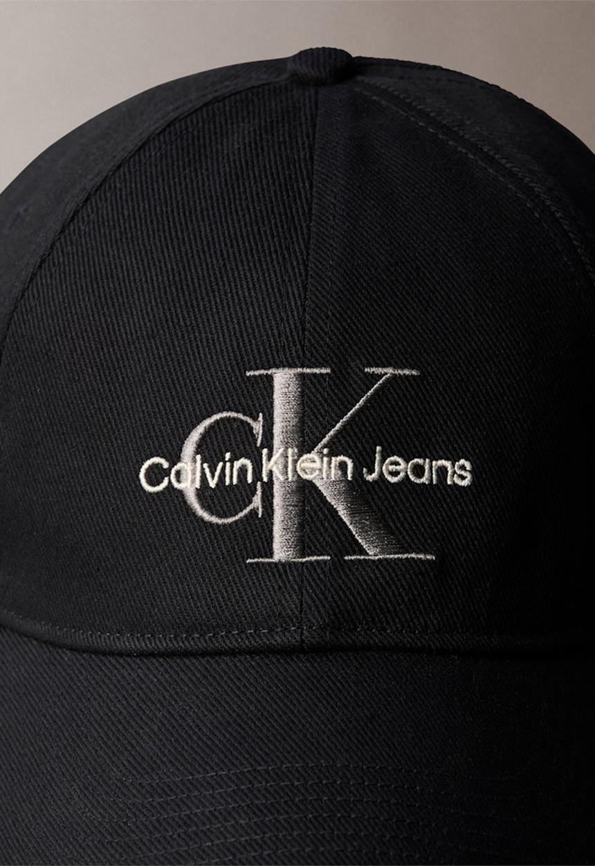 Calvin Klein - Mono Logo Embro Cap - Black